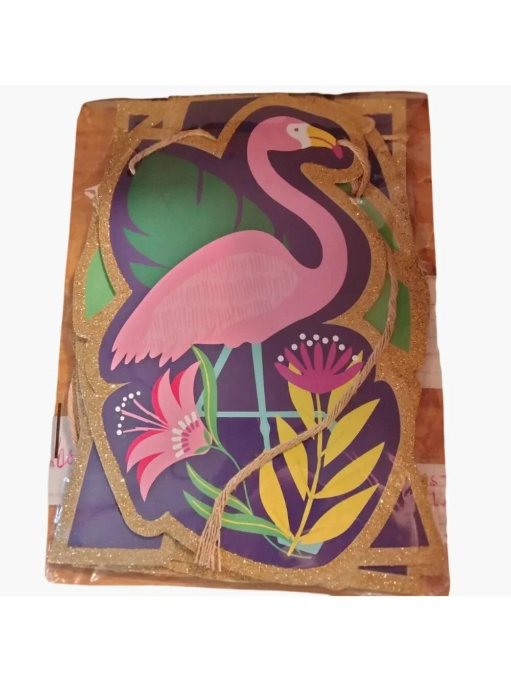 Aloha Flamingo Banner Party Decoration 7 ft Tropical Hawaiian Luau Party